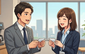 名刺交換は最強のビジネススキル！〜若手もベテランも、今こそ「一瞬で心を掴む」プロの作法へ〜