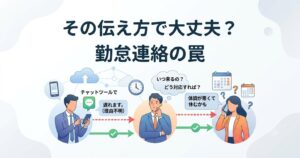 その伝え方で大丈夫？勤怠連絡の罠